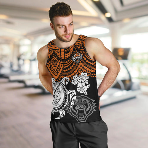 custom-wests-tigers-rugby-men-tank-top-hibiscus-and-turtle-with-polynesian-pattern