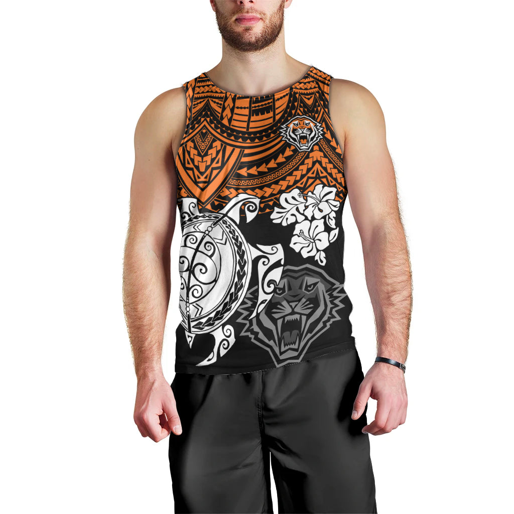 custom-wests-tigers-rugby-men-tank-top-hibiscus-and-turtle-with-polynesian-pattern