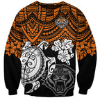 custom-wests-tigers-rugby-sweatshirt-hibiscus-and-turtle-with-polynesian-pattern