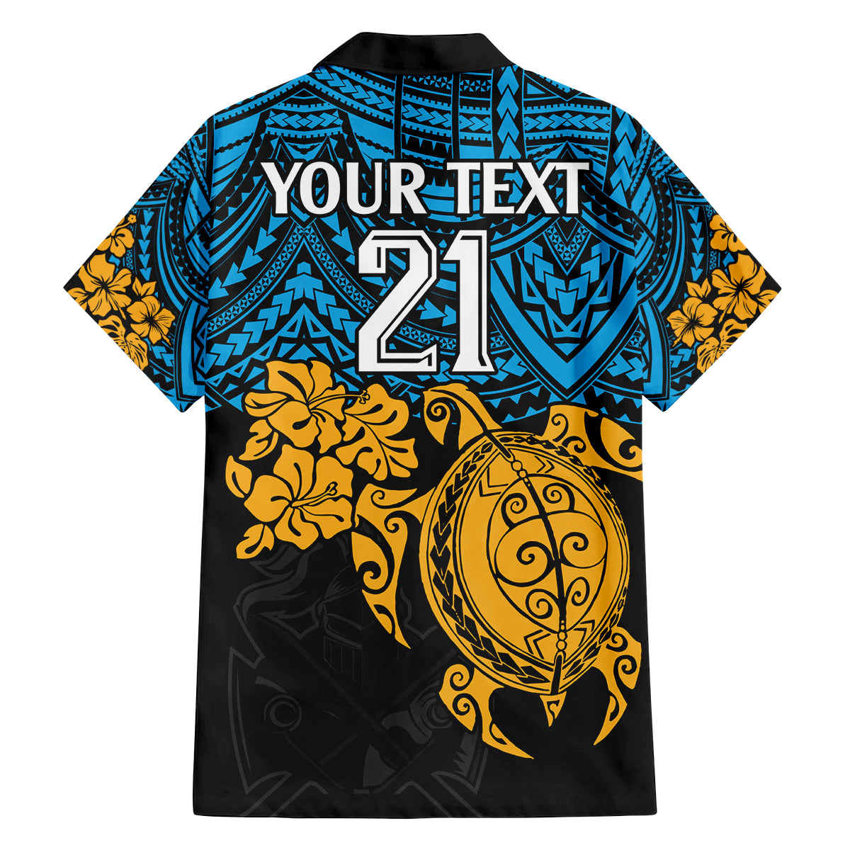 custom-titans-rugby-family-matching-long-sleeve-bodycon-dress-and-hawaiian-shirt-gld-hibiscus-and-turtle-with-polynesian-pattern