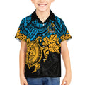 custom-titans-rugby-kid-hawaiian-shirt-gld-hibiscus-and-turtle-with-polynesian-pattern
