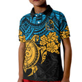 custom-titans-rugby-kid-polo-shirt-gld-hibiscus-and-turtle-with-polynesian-pattern
