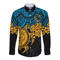 custom-titans-rugby-long-sleeve-button-shirt-gld-hibiscus-and-turtle-with-polynesian-pattern