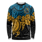 custom-titans-rugby-long-sleeve-shirt-gld-hibiscus-and-turtle-with-polynesian-pattern