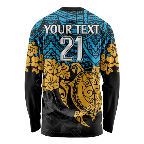 custom-titans-rugby-long-sleeve-shirt-gld-hibiscus-and-turtle-with-polynesian-pattern