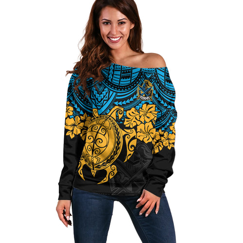 custom-titans-rugby-off-shoulder-sweater-gld-hibiscus-and-turtle-with-polynesian-pattern