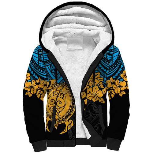 custom-titans-rugby-sherpa-hoodie-gld-hibiscus-and-turtle-with-polynesian-pattern