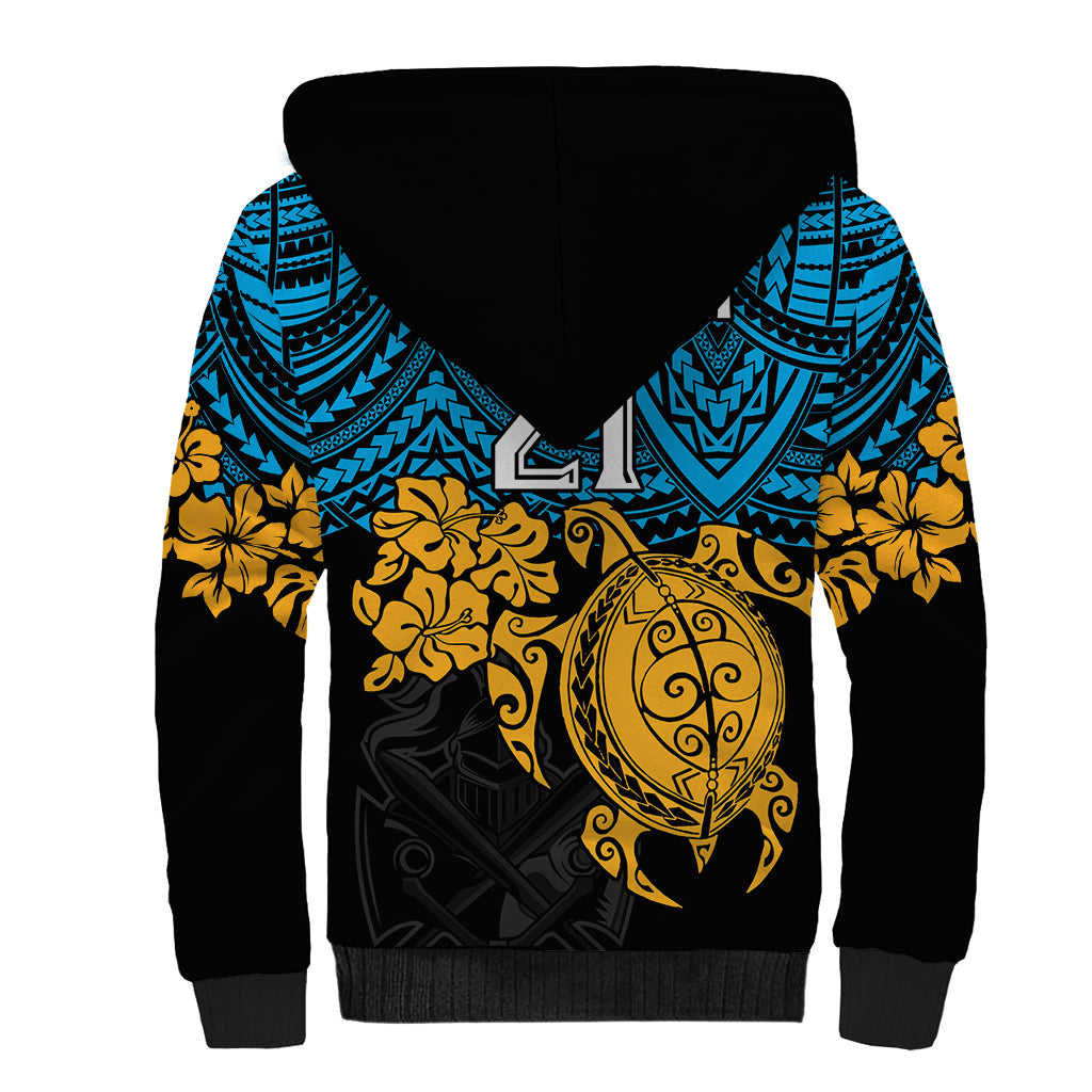 custom-titans-rugby-sherpa-hoodie-gld-hibiscus-and-turtle-with-polynesian-pattern