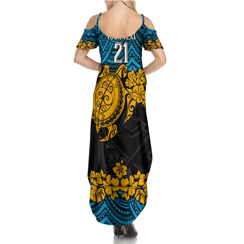 custom-titans-rugby-summer-maxi-dress-gld-hibiscus-and-turtle-with-polynesian-pattern