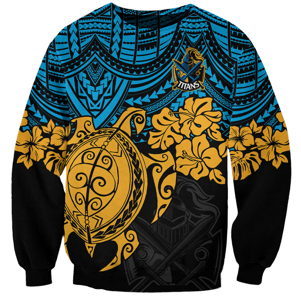 custom-titans-rugby-sweatshirt-gld-hibiscus-and-turtle-with-polynesian-pattern
