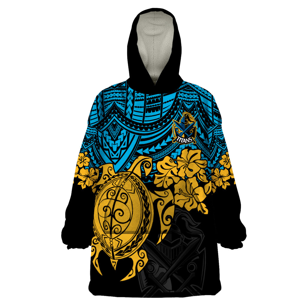 custom-titans-rugby-wearable-blanket-hoodie-gld-hibiscus-and-turtle-with-polynesian-pattern