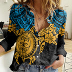custom-titans-rugby-women-casual-shirt-gld-hibiscus-and-turtle-with-polynesian-pattern