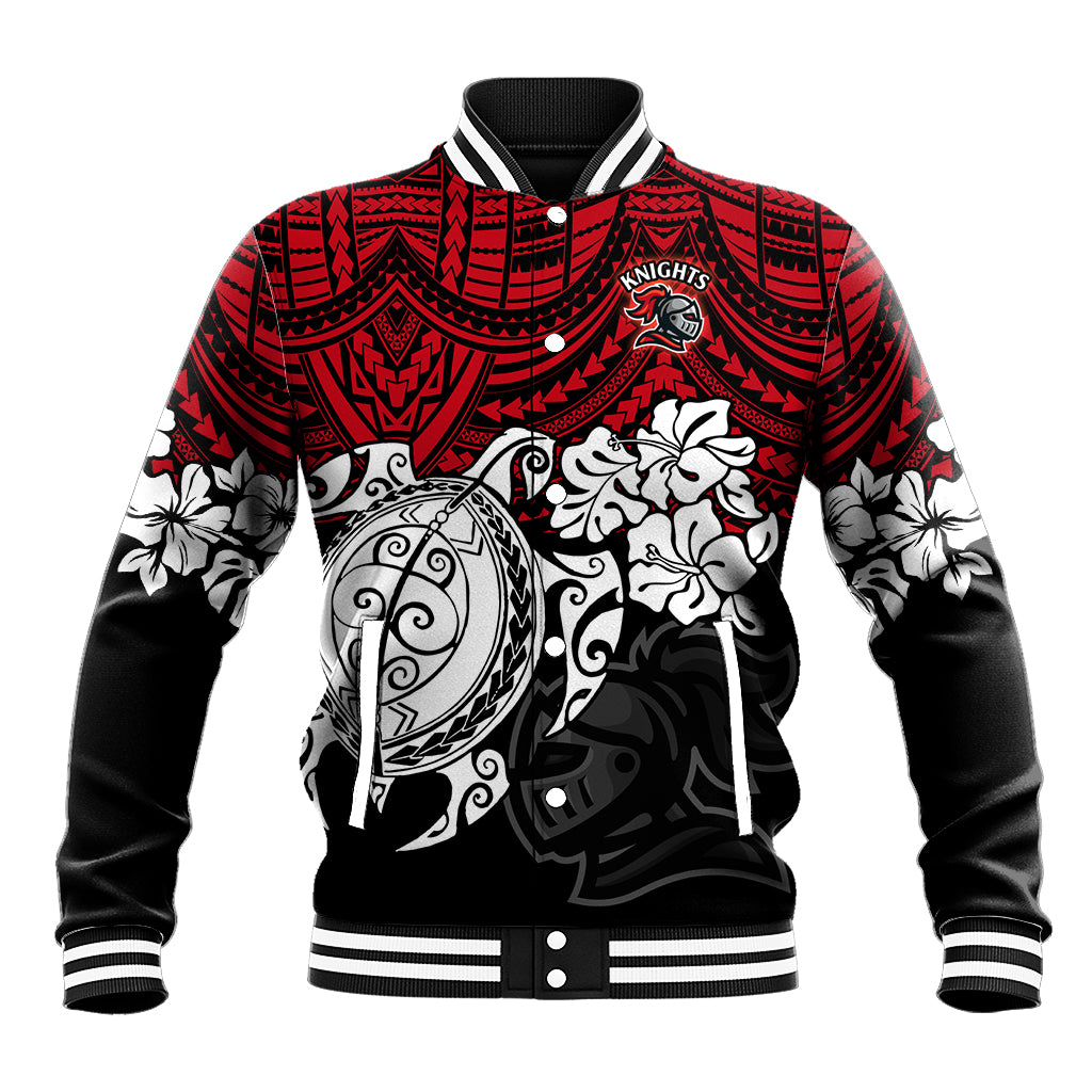 custom-knights-rugby-baseball-jacket-novocastrians-hibiscus-and-turtle-with-polynesian-pattern