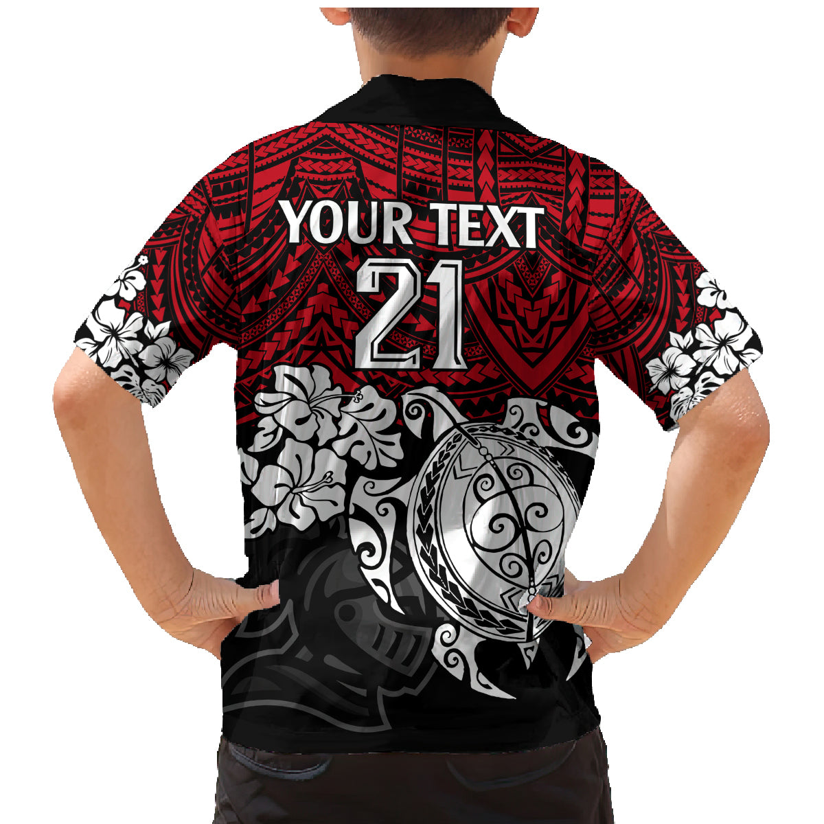 custom-knights-rugby-family-matching-mermaid-dress-and-hawaiian-shirt-novocastrians-hibiscus-and-turtle-with-polynesian-pattern