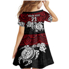 custom-knights-rugby-family-matching-mermaid-dress-and-hawaiian-shirt-novocastrians-hibiscus-and-turtle-with-polynesian-pattern
