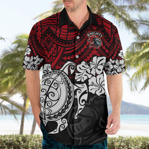 custom-knights-rugby-hawaiian-shirt-novocastrians-hibiscus-and-turtle-with-polynesian-pattern