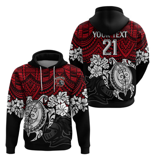 custom-knights-rugby-hoodie-novocastrians-hibiscus-and-turtle-with-polynesian-pattern