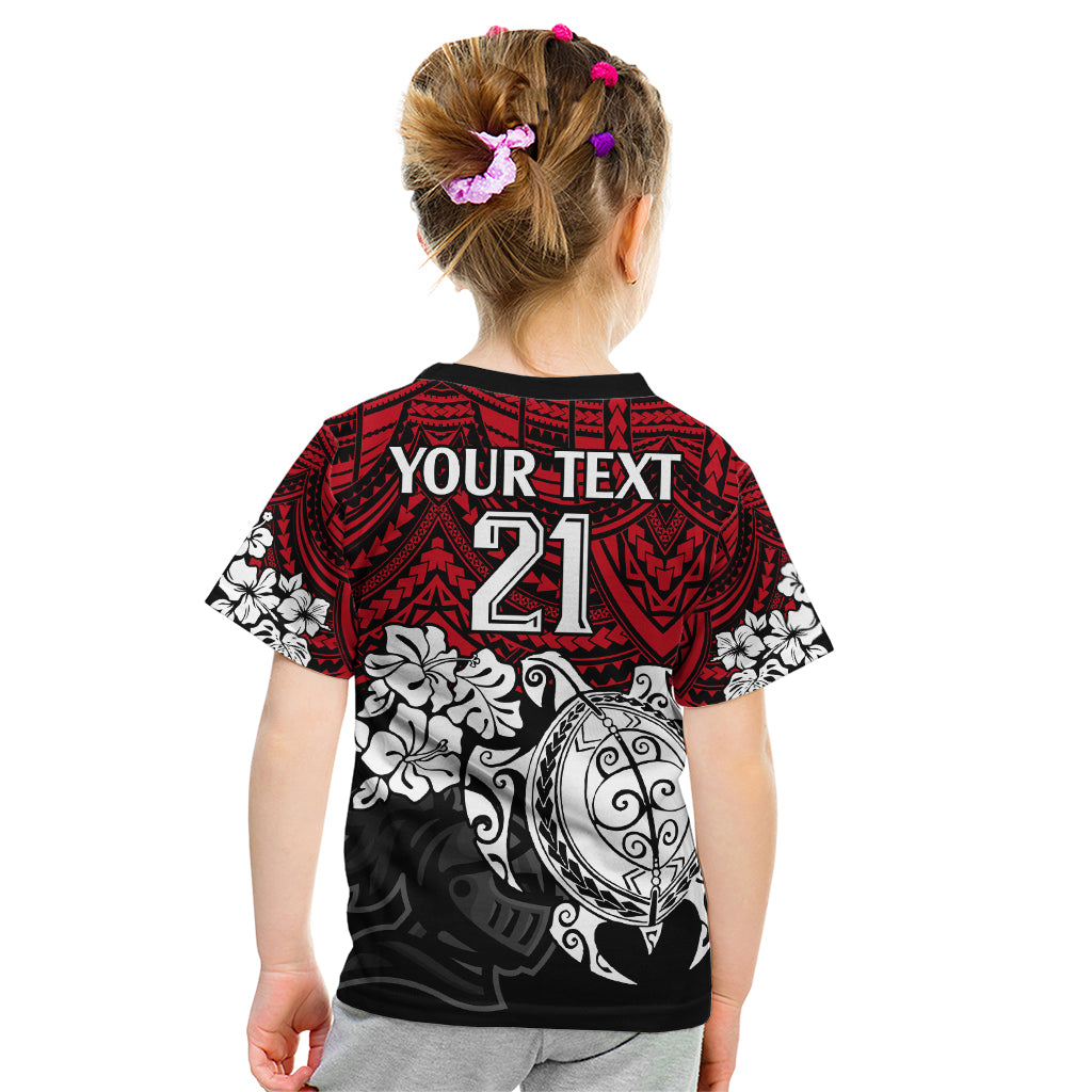 custom-knights-rugby-kid-t-shirt-novocastrians-hibiscus-and-turtle-with-polynesian-pattern