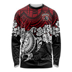 custom-knights-rugby-long-sleeve-shirt-novocastrians-hibiscus-and-turtle-with-polynesian-pattern