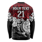 custom-knights-rugby-long-sleeve-shirt-novocastrians-hibiscus-and-turtle-with-polynesian-pattern