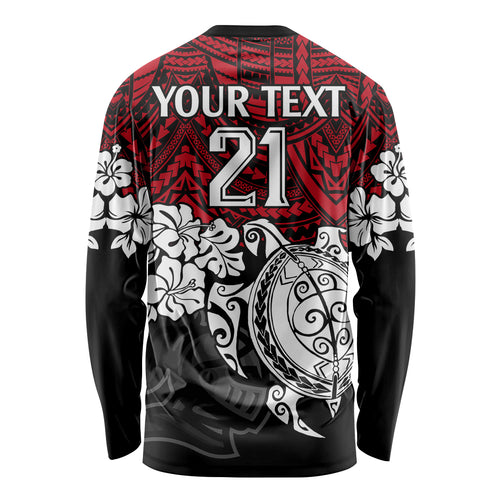 custom-knights-rugby-long-sleeve-shirt-novocastrians-hibiscus-and-turtle-with-polynesian-pattern