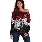 custom-knights-rugby-off-shoulder-sweater-novocastrians-hibiscus-and-turtle-with-polynesian-pattern