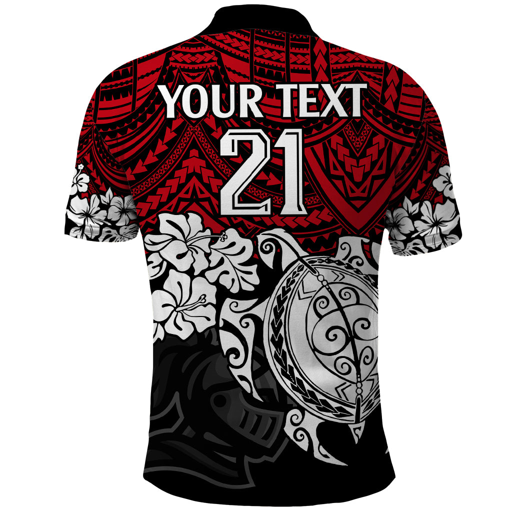 custom-knights-rugby-polo-shirt-novocastrians-hibiscus-and-turtle-with-polynesian-pattern