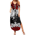 custom-knights-rugby-summer-maxi-dress-novocastrians-hibiscus-and-turtle-with-polynesian-pattern