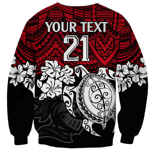 custom-knights-rugby-sweatshirt-novocastrians-hibiscus-and-turtle-with-polynesian-pattern