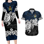 custom-cowboys-rugby-couples-matching-long-sleeve-bodycon-dress-and-hawaiian-shirt-hibiscus-and-turtle-with-polynesian-pattern