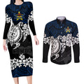 custom-cowboys-rugby-couples-matching-long-sleeve-bodycon-dress-and-long-sleeve-button-shirt-hibiscus-and-turtle-with-polynesian-pattern