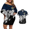 custom-cowboys-rugby-couples-matching-off-shoulder-short-dress-and-hawaiian-shirt-hibiscus-and-turtle-with-polynesian-pattern