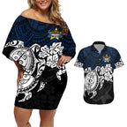 custom-cowboys-rugby-couples-matching-off-shoulder-short-dress-and-hawaiian-shirt-hibiscus-and-turtle-with-polynesian-pattern