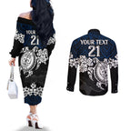custom-cowboys-rugby-couples-matching-off-the-shoulder-long-sleeve-dress-and-long-sleeve-button-shirt-hibiscus-and-turtle-with-polynesian-pattern