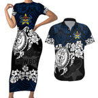 custom-cowboys-rugby-couples-matching-short-sleeve-bodycon-dress-and-hawaiian-shirt-hibiscus-and-turtle-with-polynesian-pattern