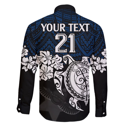 custom-cowboys-rugby-family-matching-off-shoulder-maxi-dress-and-hawaiian-shirt-hibiscus-and-turtle-with-polynesian-pattern