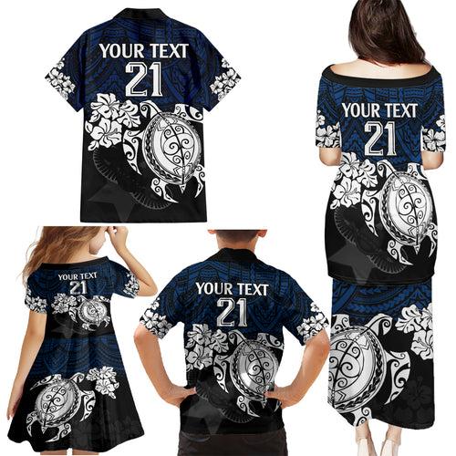 custom-cowboys-rugby-family-matching-puletasi-dress-and-hawaiian-shirt-hibiscus-and-turtle-with-polynesian-pattern