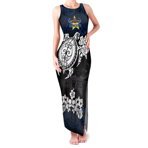 custom-cowboys-rugby-family-matching-tank-maxi-dress-and-hawaiian-shirt-hibiscus-and-turtle-with-polynesian-pattern