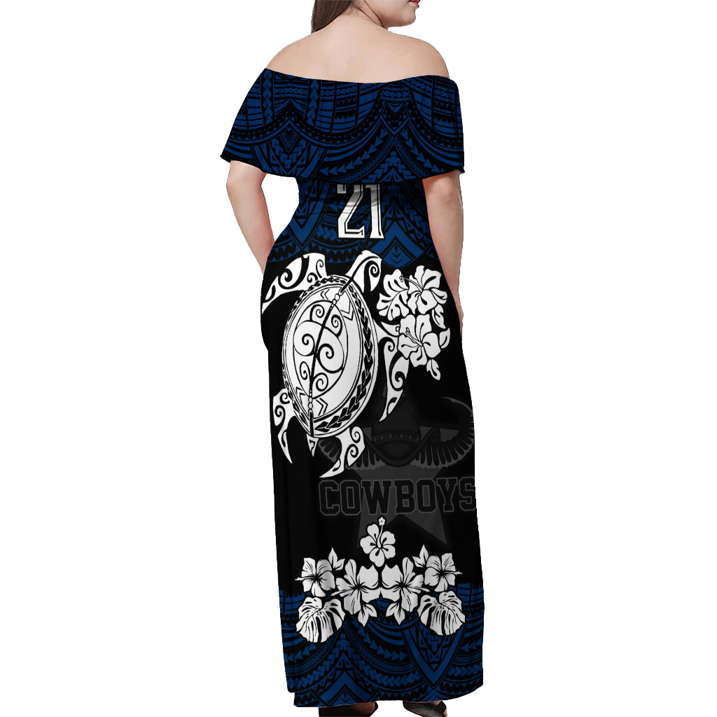 custom-cowboys-rugby-off-shoulder-maxi-dress-hibiscus-and-turtle-with-polynesian-pattern