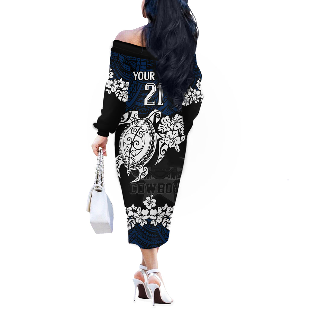 custom-cowboys-rugby-off-the-shoulder-long-sleeve-dress-hibiscus-and-turtle-with-polynesian-pattern
