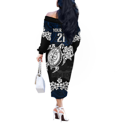 custom-cowboys-rugby-off-the-shoulder-long-sleeve-dress-hibiscus-and-turtle-with-polynesian-pattern