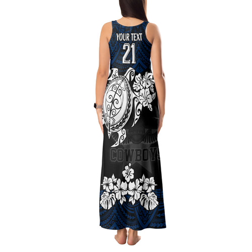 custom-cowboys-rugby-tank-maxi-dress-hibiscus-and-turtle-with-polynesian-pattern