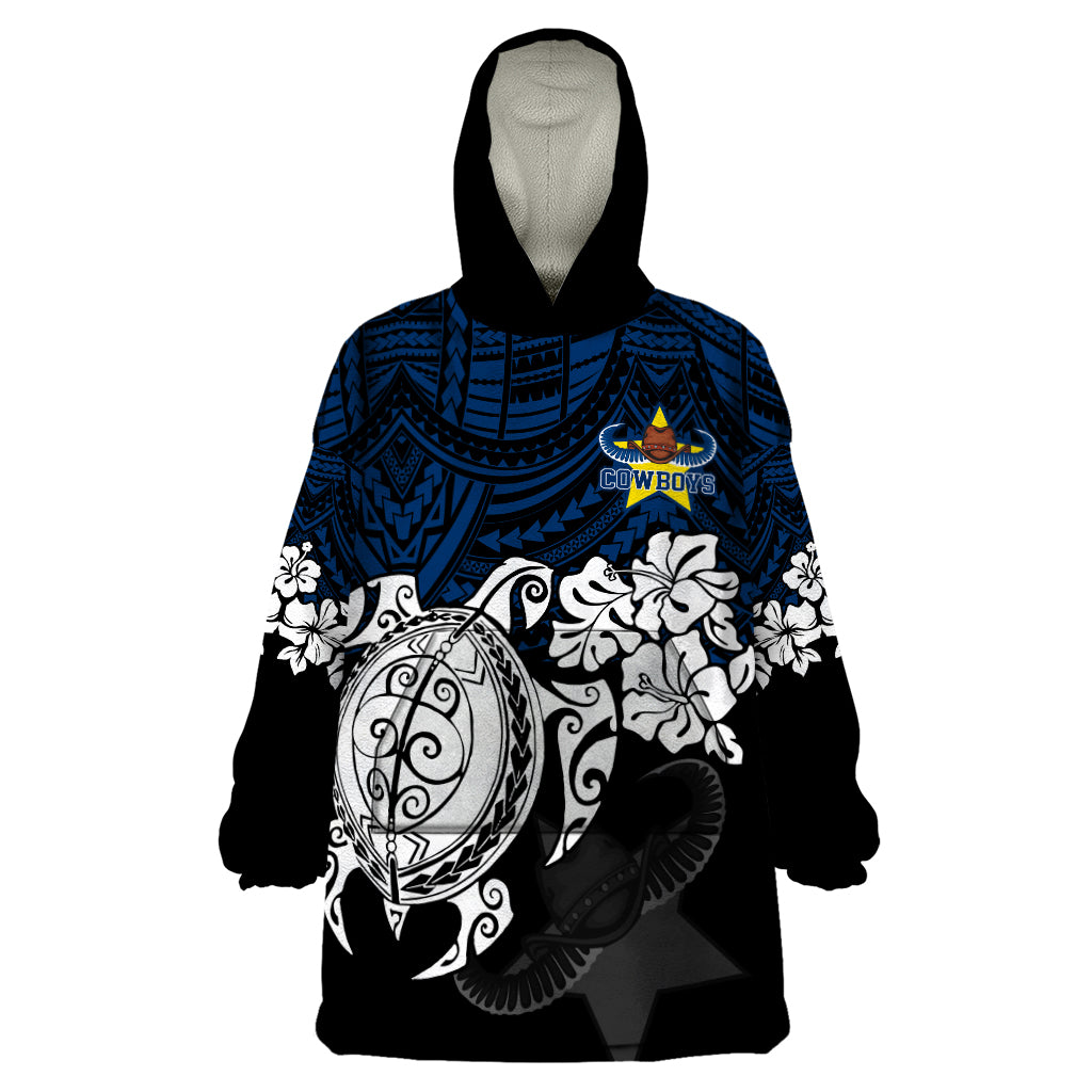 custom-cowboys-rugby-wearable-blanket-hoodie-hibiscus-and-turtle-with-polynesian-pattern