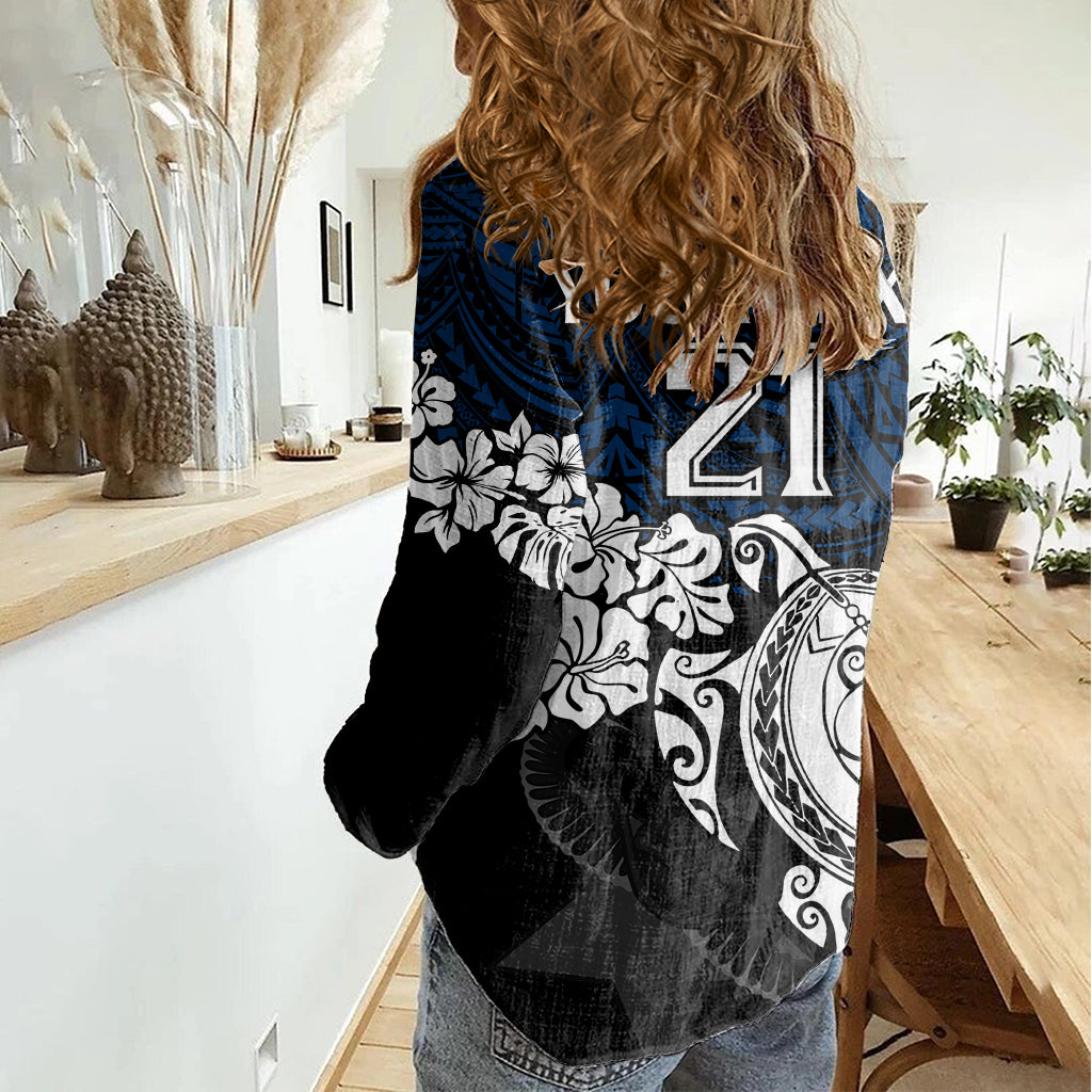 custom-cowboys-rugby-women-casual-shirt-hibiscus-and-turtle-with-polynesian-pattern