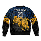 custom-parra-eels-rugby-bomber-jacket-hibiscus-and-turtle-with-polynesian-pattern