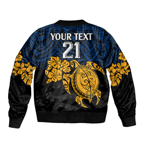 custom-parra-eels-rugby-bomber-jacket-hibiscus-and-turtle-with-polynesian-pattern