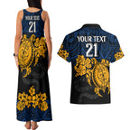custom-parra-eels-rugby-couples-matching-tank-maxi-dress-and-hawaiian-shirt-hibiscus-and-turtle-with-polynesian-pattern