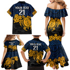 custom-parra-eels-rugby-family-matching-mermaid-dress-and-hawaiian-shirt-hibiscus-and-turtle-with-polynesian-pattern