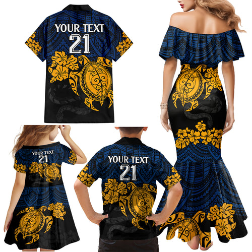 custom-parra-eels-rugby-family-matching-mermaid-dress-and-hawaiian-shirt-hibiscus-and-turtle-with-polynesian-pattern