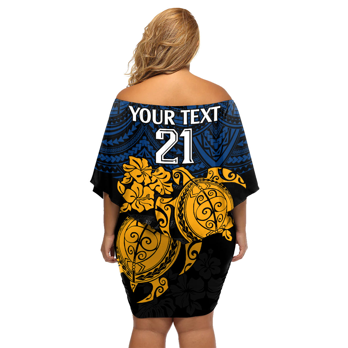 custom-parra-eels-rugby-family-matching-off-shoulder-short-dress-and-hawaiian-shirt-hibiscus-and-turtle-with-polynesian-pattern